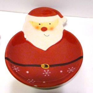 Santa Claus Plate with Knife